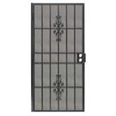 Precision Flagstaff Series 3853BK3068 Door Screen, 80 in L, 36 in W, Steel, Black
